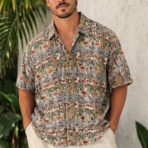 Kahala Hawaiian Aloha Shirt XXL Cotton Made in Hawaii Vintage Island Print